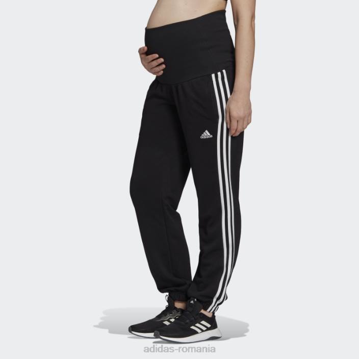 Adidas essentials bumbac pantaloni 3 dungi (maternitate) negru adidas femei alb negru 2JBN10560