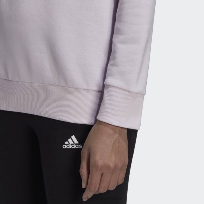 Adidas hanorac cu logo relaxat esential roz femei roz/negru 2JBN10427