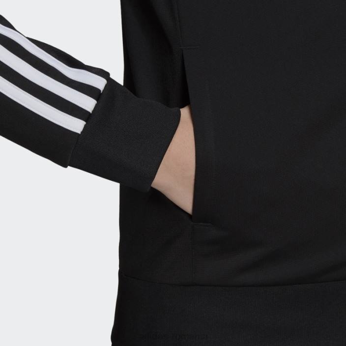 Adidas jachetă neagră pentru încălzire primegreen essentials, subțire, cu 3 dungi femei negru 2JBN8867