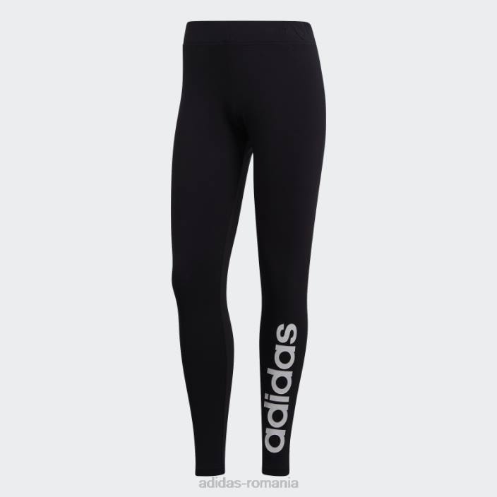 Adidas jambiere liniare essentials negru femei alb negru 2JBN9127