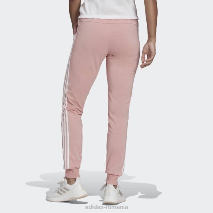 Adidas pantaloni adidas cu 3 dungi mov essentials femei mov/alb 2JBN8943
