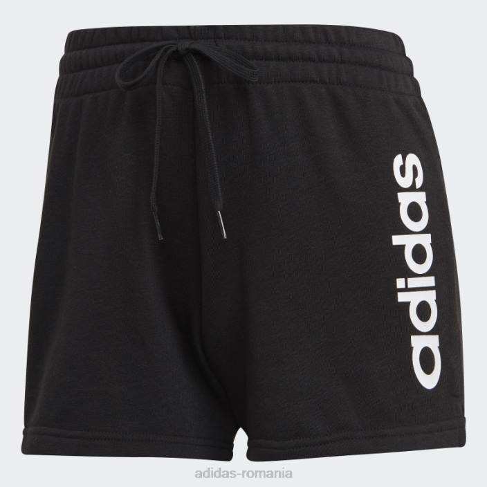 Adidas pantaloni scurți cu logo subțire essentials fashion alb femei alb negru 2JBN8862