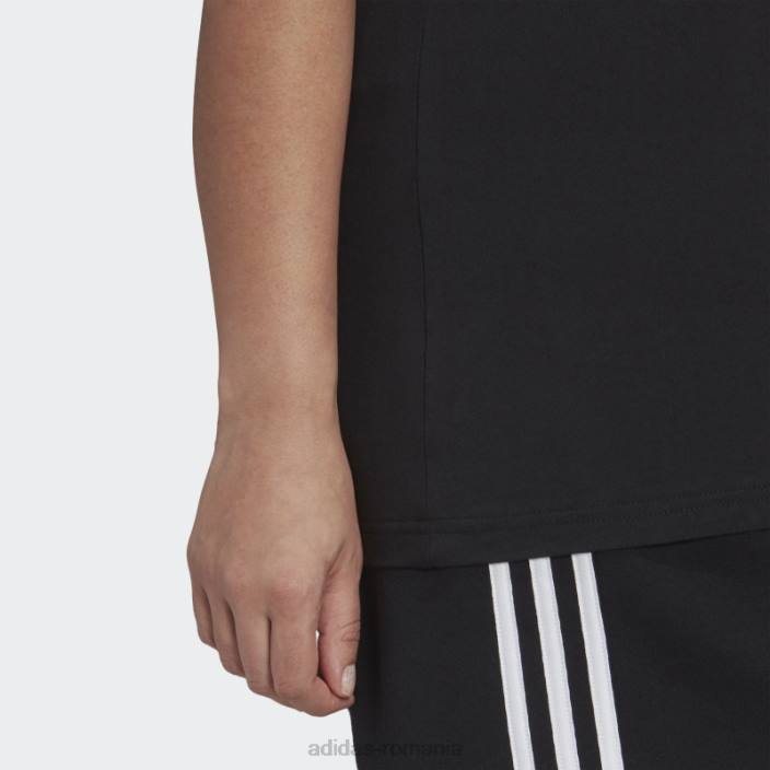 Adidas tricou cu logo essentials (mărime plus) alb fashion femei alb negru 2JBN8897