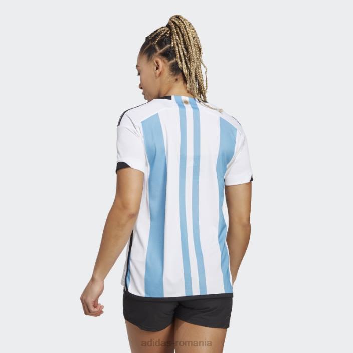 Adidas Argentina 22 câștigători tricou acasă femei alb femei alb/albastru deschis 2JBN17078