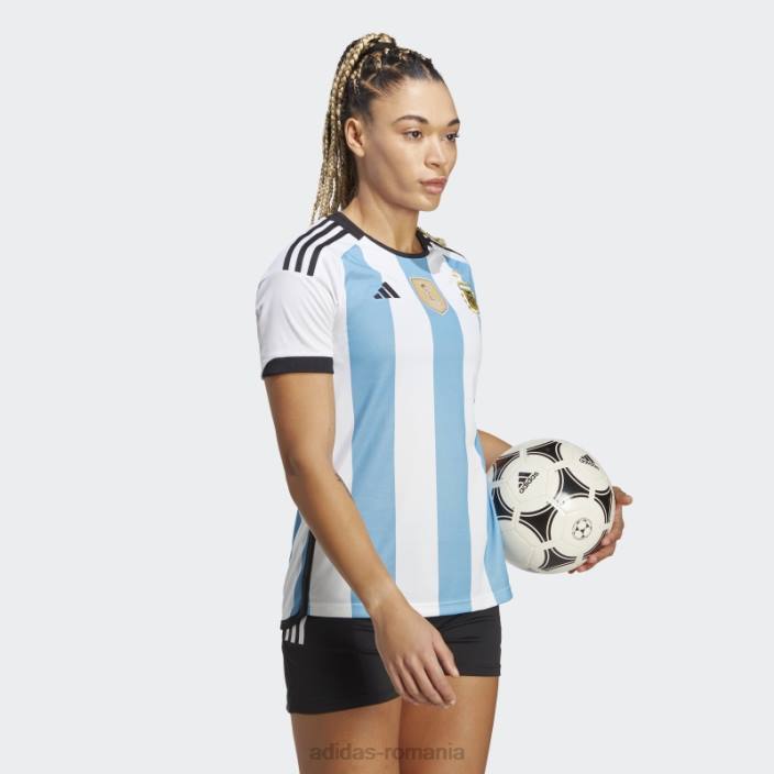 Adidas Argentina 22 câștigători tricou acasă femei alb femei alb/albastru deschis 2JBN17078