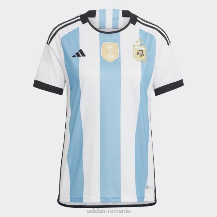 Adidas Argentina 22 câștigători tricou acasă femei alb femei alb/albastru deschis 2JBN17078
