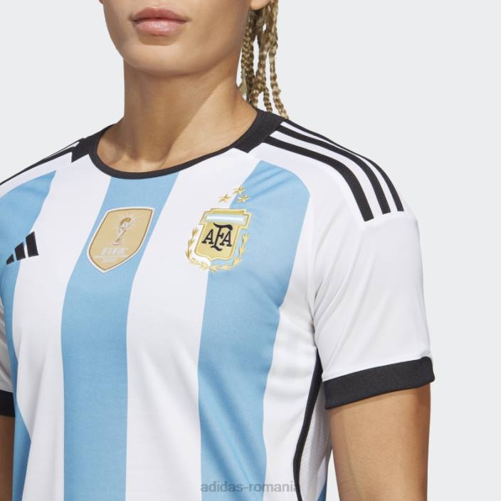 Adidas Argentina 22 câștigători tricou acasă femei alb femei alb/albastru deschis 2JBN17078