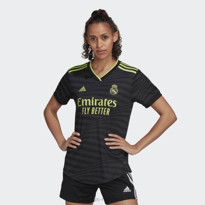 Adidas Real Madrid 22/23 tricou al treilea negru femei negru/var 2JBN17138