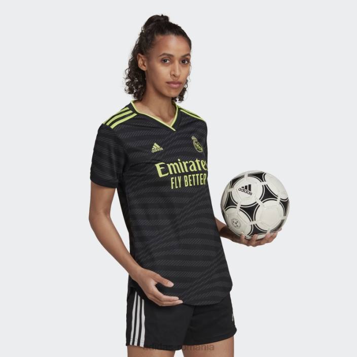 Adidas Real Madrid 22/23 tricou al treilea negru femei negru/var 2JBN17138