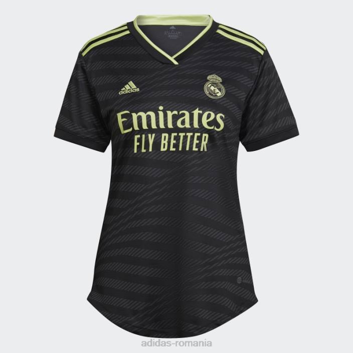 Adidas Real Madrid 22/23 tricou al treilea negru femei negru/var 2JBN17138