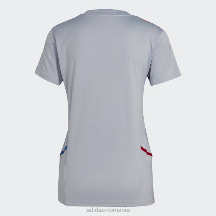 Adidas Tricou de antrenament condivo de argint Olympique Lyonnais femei argint 2JBN17404