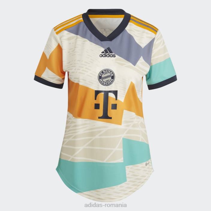 Adidas alb fc bayern 22/23 al patrulea tricou adidas femei alb 2JBN17283