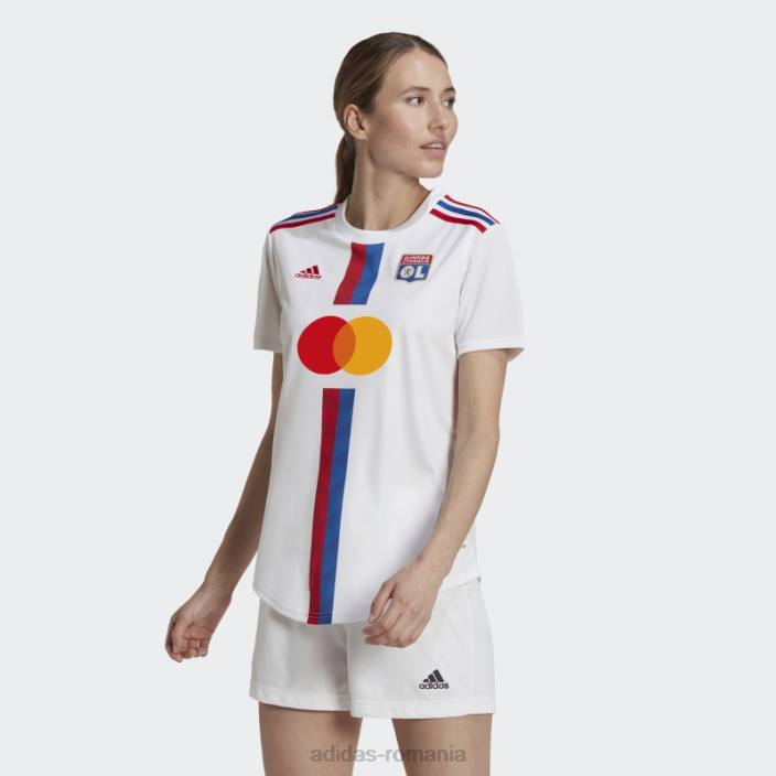 Adidas alb olympique lyonnais 22/23 home tricou moda femei alb 2JBN17325