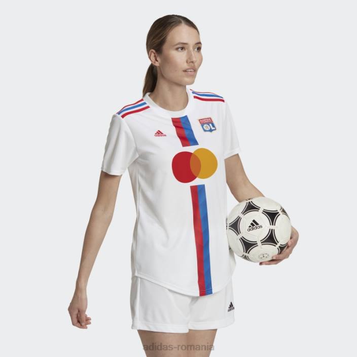 Adidas alb olympique lyonnais 22/23 home tricou moda femei alb 2JBN17325