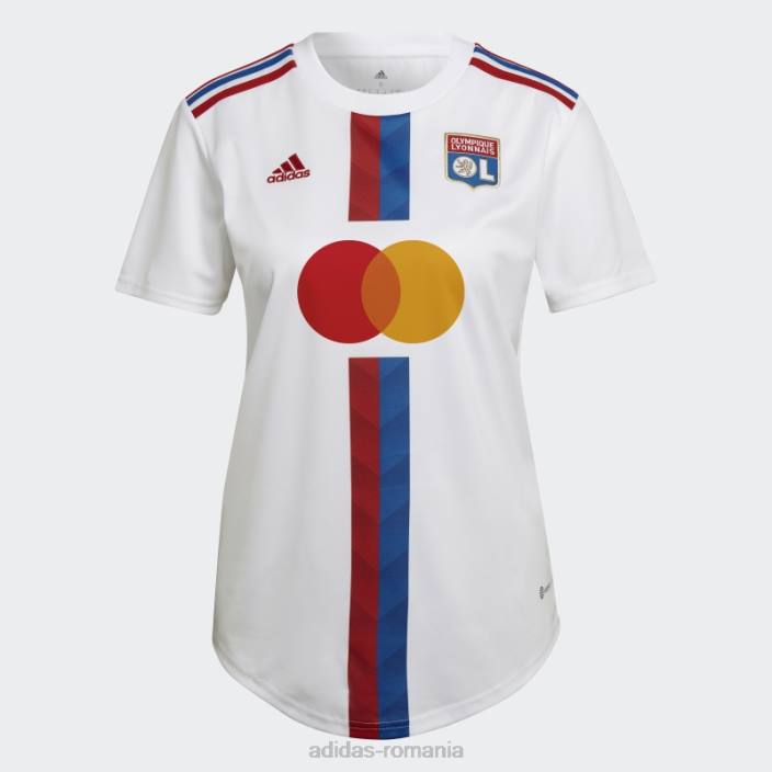 Adidas alb olympique lyonnais 22/23 home tricou moda femei alb 2JBN17325