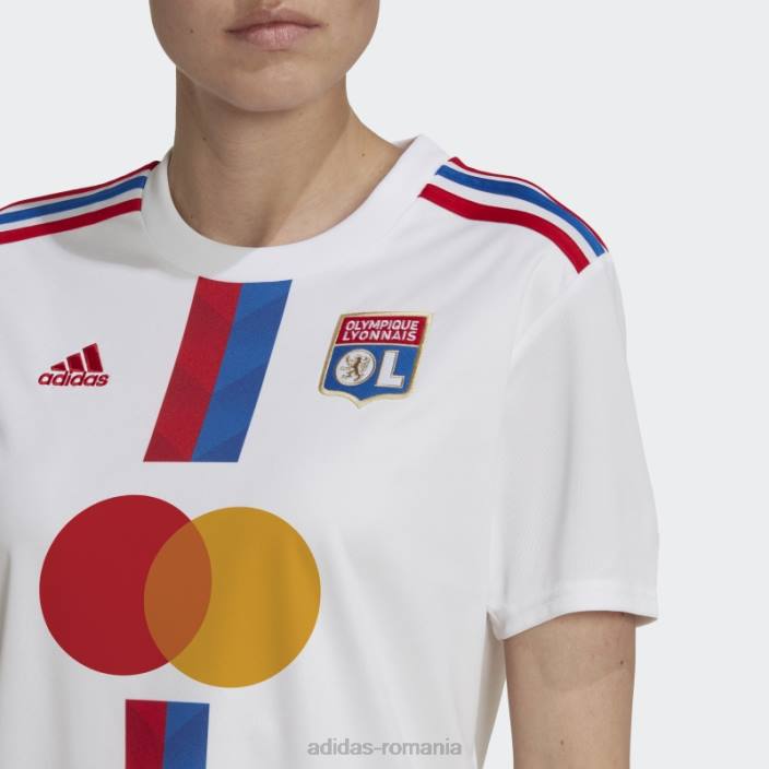 Adidas alb olympique lyonnais 22/23 home tricou moda femei alb 2JBN17325