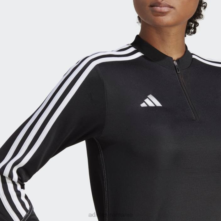 Adidas bluza de antrenament club tiro 23 negru femei alb negru 2JBN17275