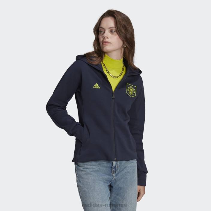 Adidas cerneală jachetă imnul manchester united femei cerneală 2JBN17342