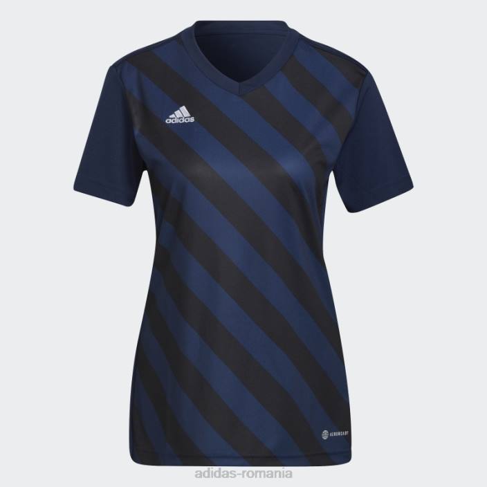 Adidas entrada 22 tricou grafic negru fashion femei bleumarin/negru 2JBN17496