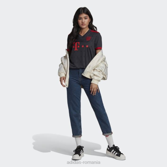Adidas fashion night grey fc bayern 22/23 tricou al treilea femei gri de noapte 2JBN17338