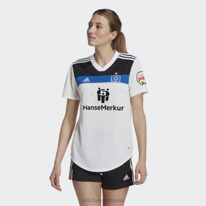 Adidas hamburger sv 22/23 tricou home alb adidas femei alb 2JBN17112