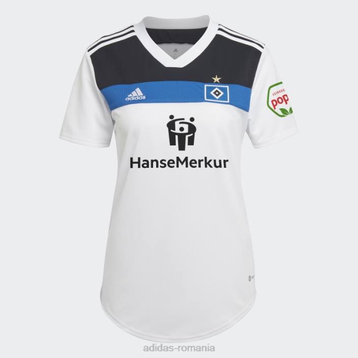 Adidas hamburger sv 22/23 tricou home alb adidas femei alb 2JBN17112