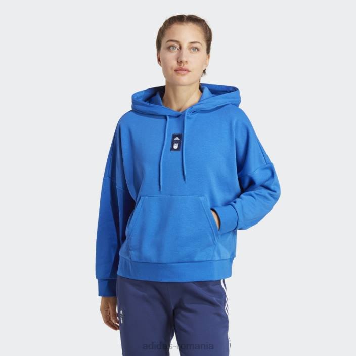 Adidas hanorac italia albastru femei albastru 2JBN17396