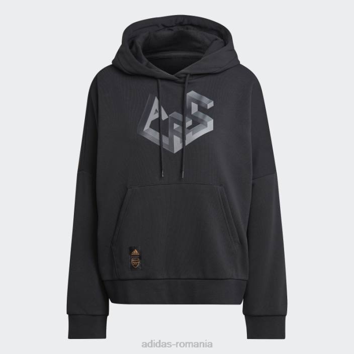 Adidas hanorac negru arsenal ADN grafic femei negru 2JBN17099
