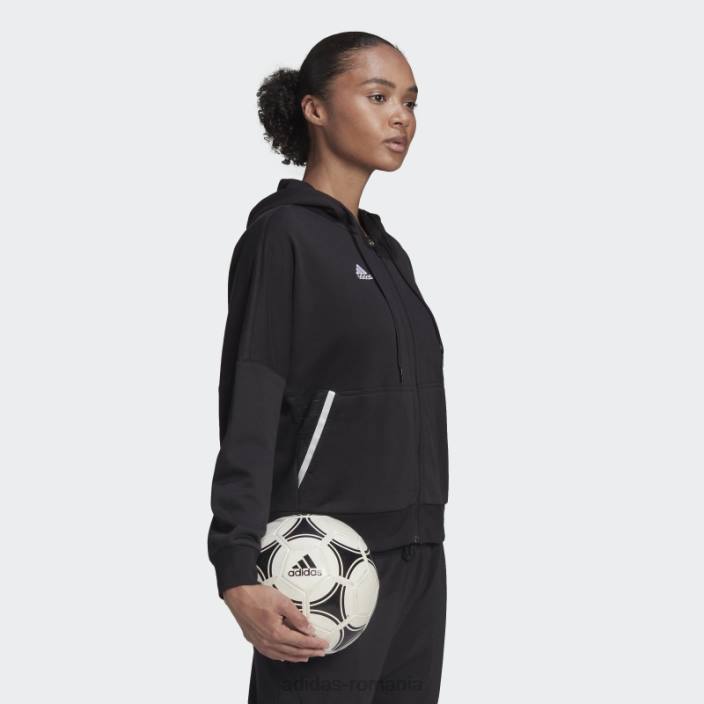 Adidas hanorac negru condivo 22 cu fermoar complet adidas femei alb negru 2JBN16749