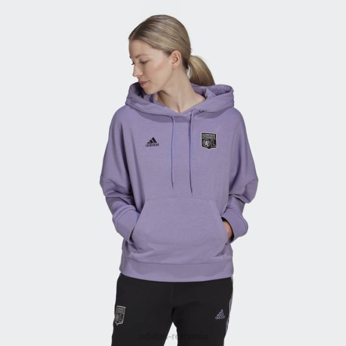 Adidas hanorac olympique lyonnais lila adidas femei liliac 2JBN17274