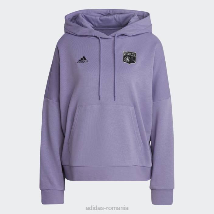 Adidas hanorac olympique lyonnais lila adidas femei liliac 2JBN17274