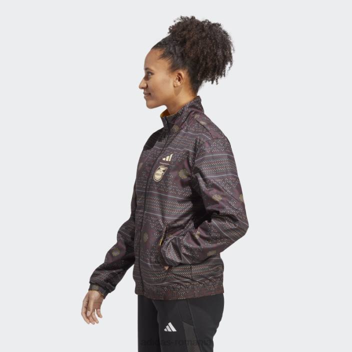 Adidas jachetă auriu imnul Jamaica adidas femei auriu/negru 2JBN2409