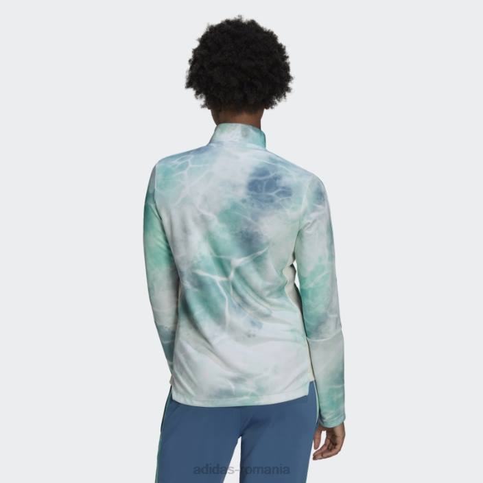 Adidas jachetă tiro adidas albastru alterat femei albastru alterat/papură de mentă/alb 2JBN10500