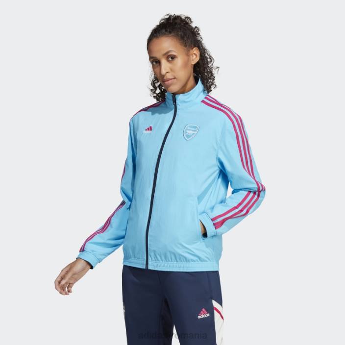 Adidas jacheta arsenal anthem sky rush adidas femei papură a cerului 2JBN17346