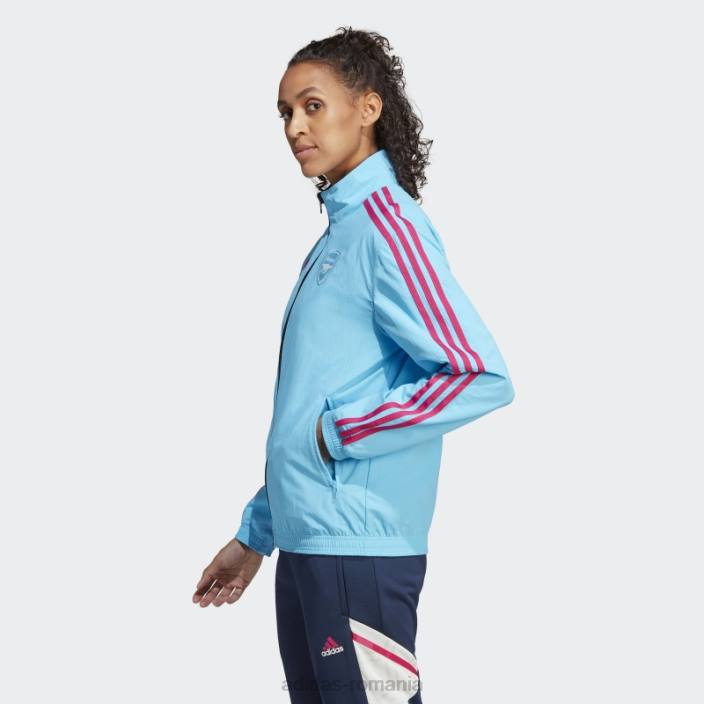 Adidas jacheta arsenal anthem sky rush adidas femei papură a cerului 2JBN17346