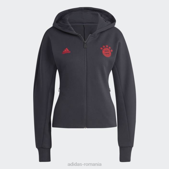 Adidas jacheta fc bayern anthem gri noapte femei gri de noapte 2JBN17389