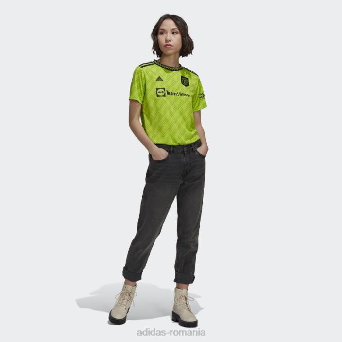 Adidas manchester united 22/23 al treilea tricou slime fierbinte femei slime 2JBN17209