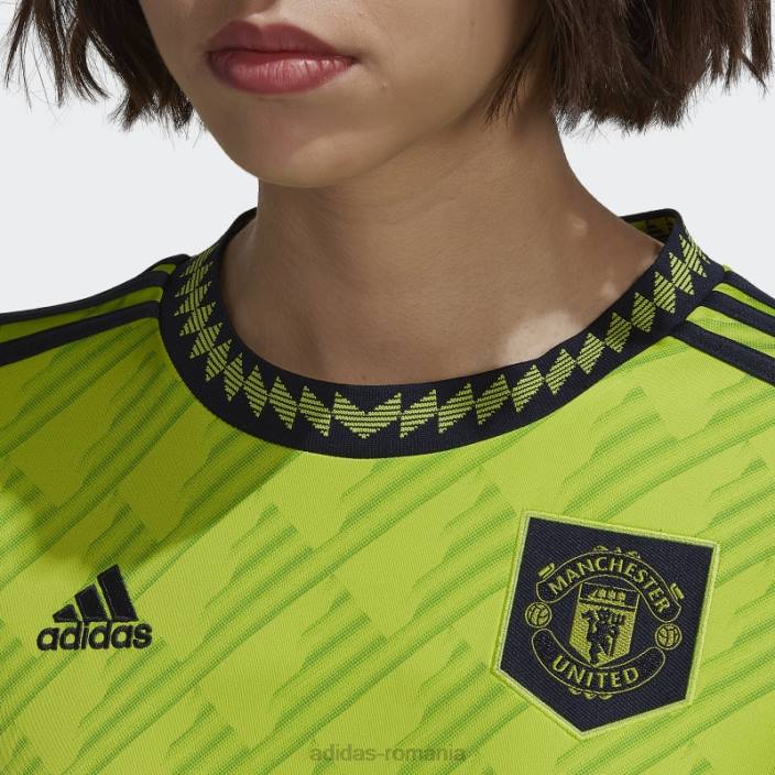 Adidas manchester united 22/23 al treilea tricou slime fierbinte femei slime 2JBN17209