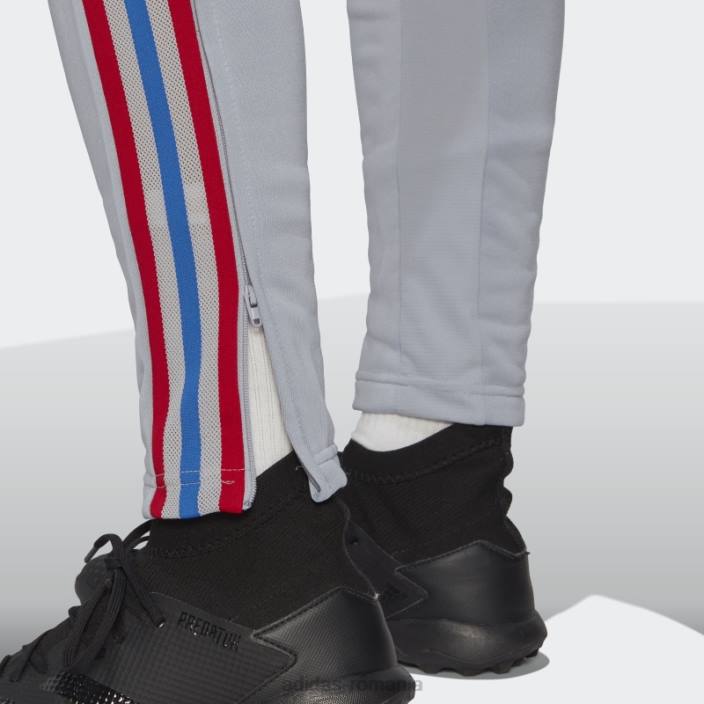 Adidas olympique lyonnais tiro 21 pantaloni de antrenament argintiu femei argint 2JBN17365