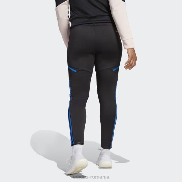 Adidas pantaloni de antrenament negru manchester united condivo 22 femei negru/albastru strălucitor 2JBN16762
