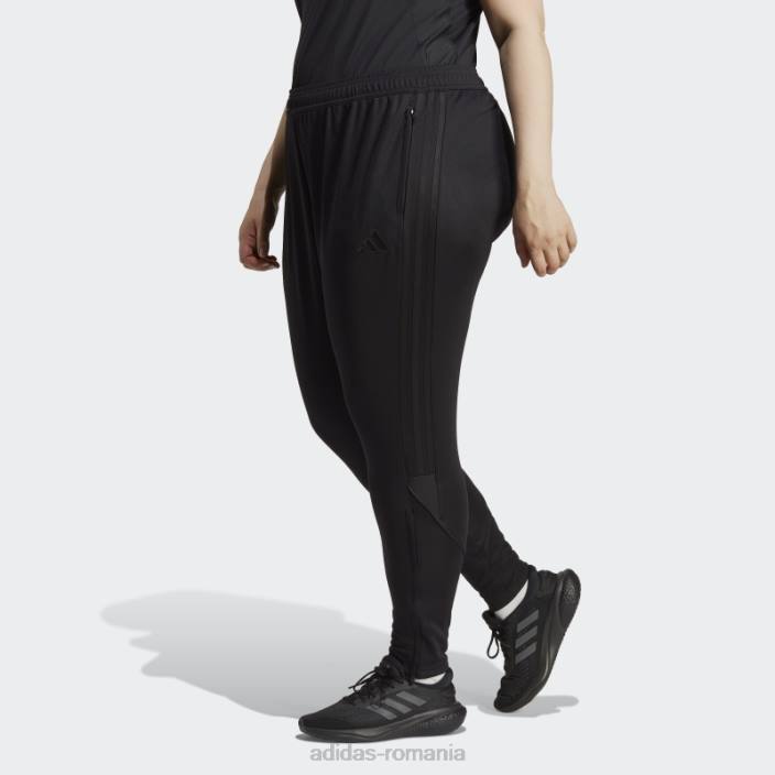 Adidas pantaloni de liga tiro 23 (plus marime) negri adidas femei negru 2JBN10092