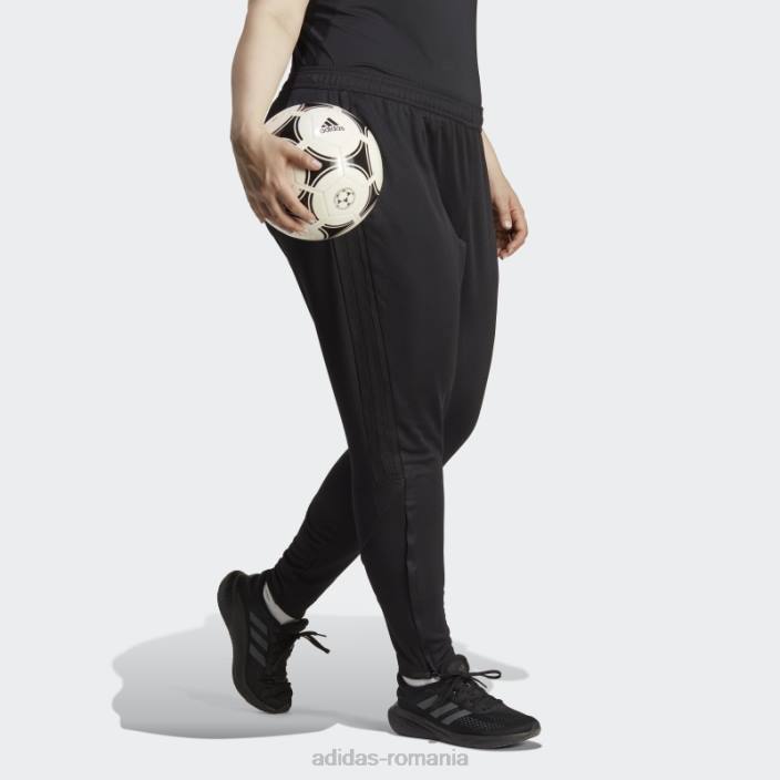 Adidas pantaloni de liga tiro 23 (plus marime) negri adidas femei negru 2JBN10092