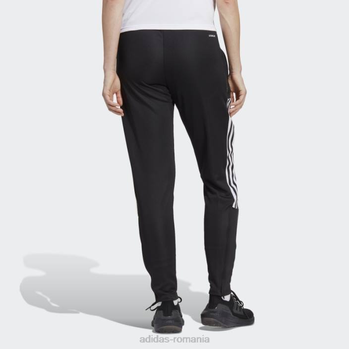 Adidas pantaloni de sport tiro 21 albi eleganti femei alb negru 2JBN8855