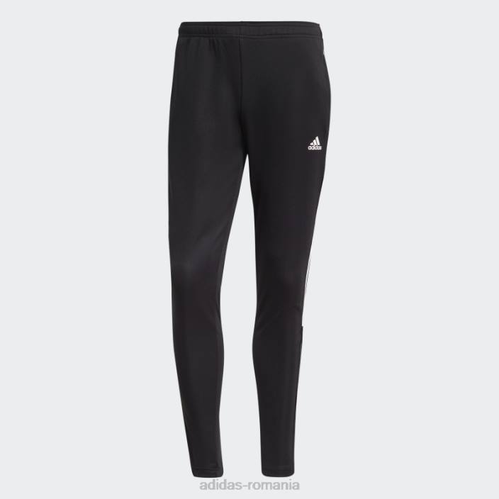 Adidas pantaloni de sport tiro 21 albi eleganti femei alb negru 2JBN8855