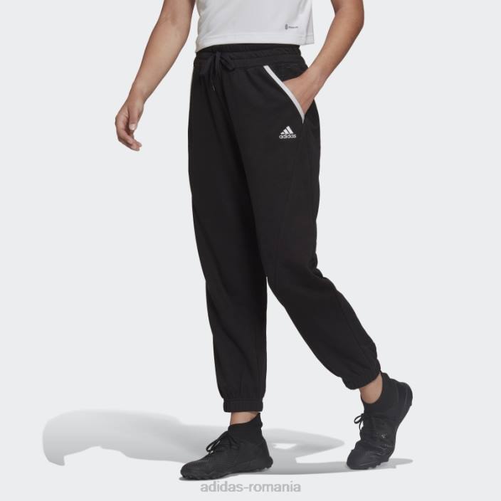Adidas pantaloni de trening condivo 22 negru adidas femei alb negru 2JBN17238