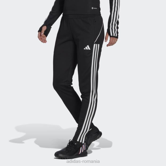 Adidas pantaloni de trening de liga tiro 23 negru femei negru 2JBN17006