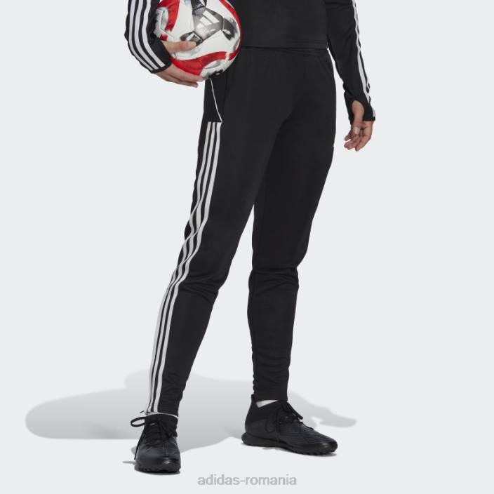 Adidas pantaloni de trening de liga tiro 23 negru femei negru 2JBN17006