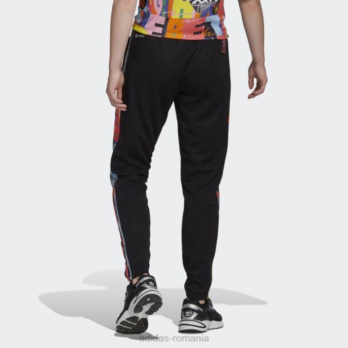Adidas pantaloni negri tiro pride femei negru/multicolor 2JBN10456