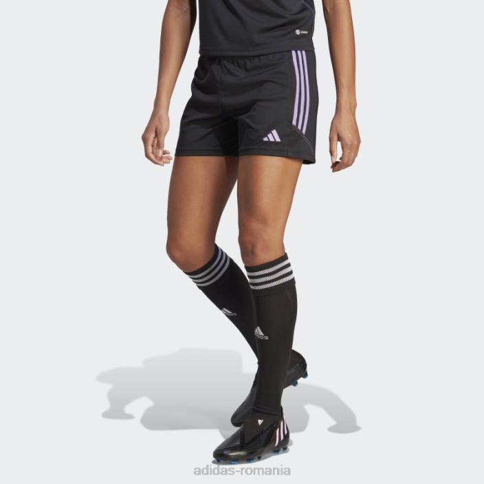 Adidas pantaloni scurți de antrenament club negru tiro 23 femei negru/violet 2JBN16883