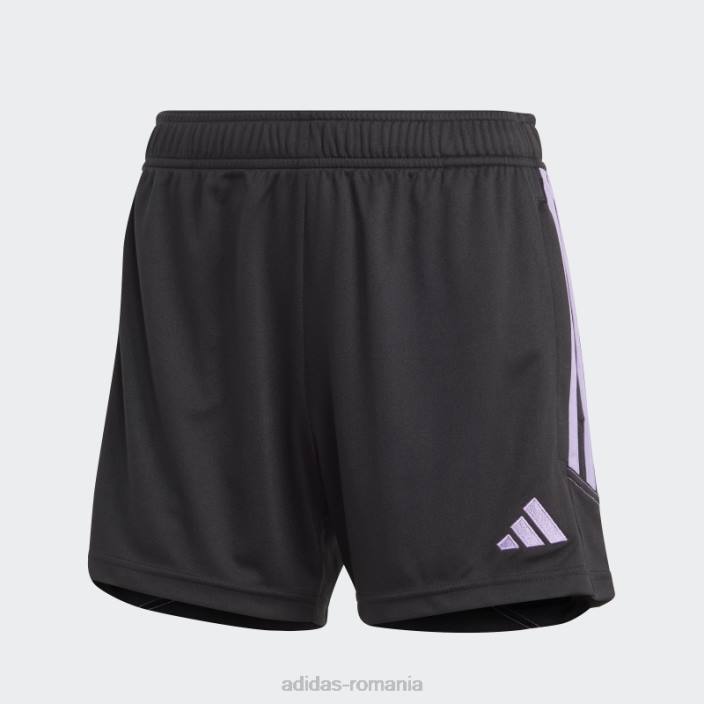 Adidas pantaloni scurți de antrenament club negru tiro 23 femei negru/violet 2JBN16883